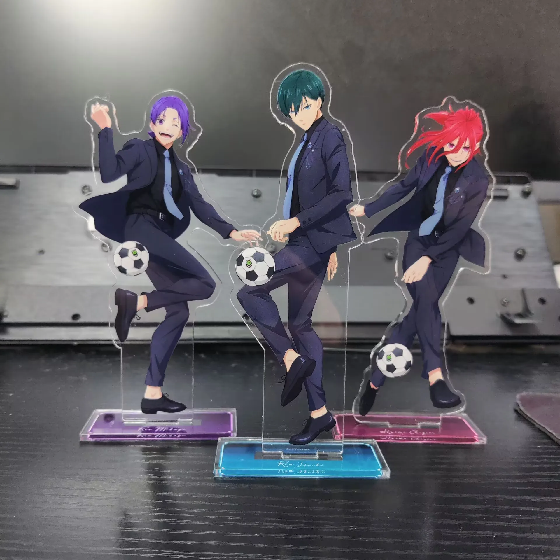 BLUE LOCK Anime Figures Mikage Reo Chigiri Hyoma Cosplay Acrylic Standing Sign Nagi Seishiro Character Model Fans Christmas Gift