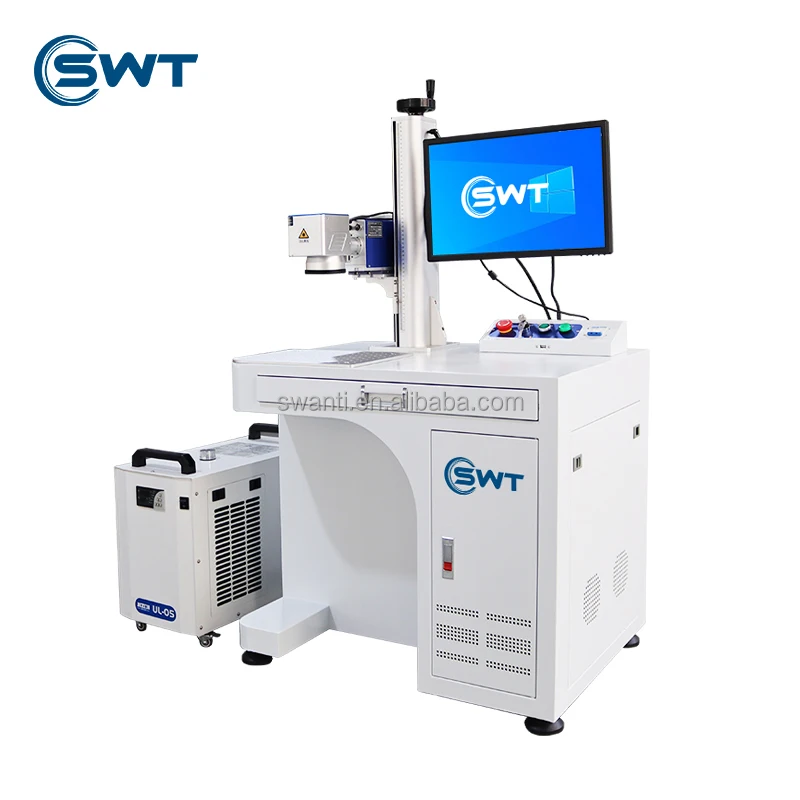 Industrial UV Laser Marking Printing Machine Automatic Visual Positioning System CCD Supports DXF BMP AI Graphic Formats