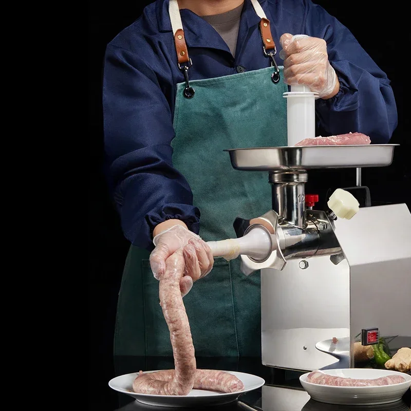 Commercial Multi‑Functional Stainless Steel Meat Grinder, High‑Power Automatic Meat Mincer, Sausage Stuffer Filling Machine