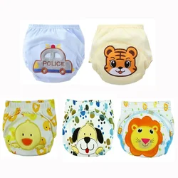 5pc/ Lot Baby Diapers Children Reusable Underwear Breathable Training Pants Can Tracked Suit for 6-16kg