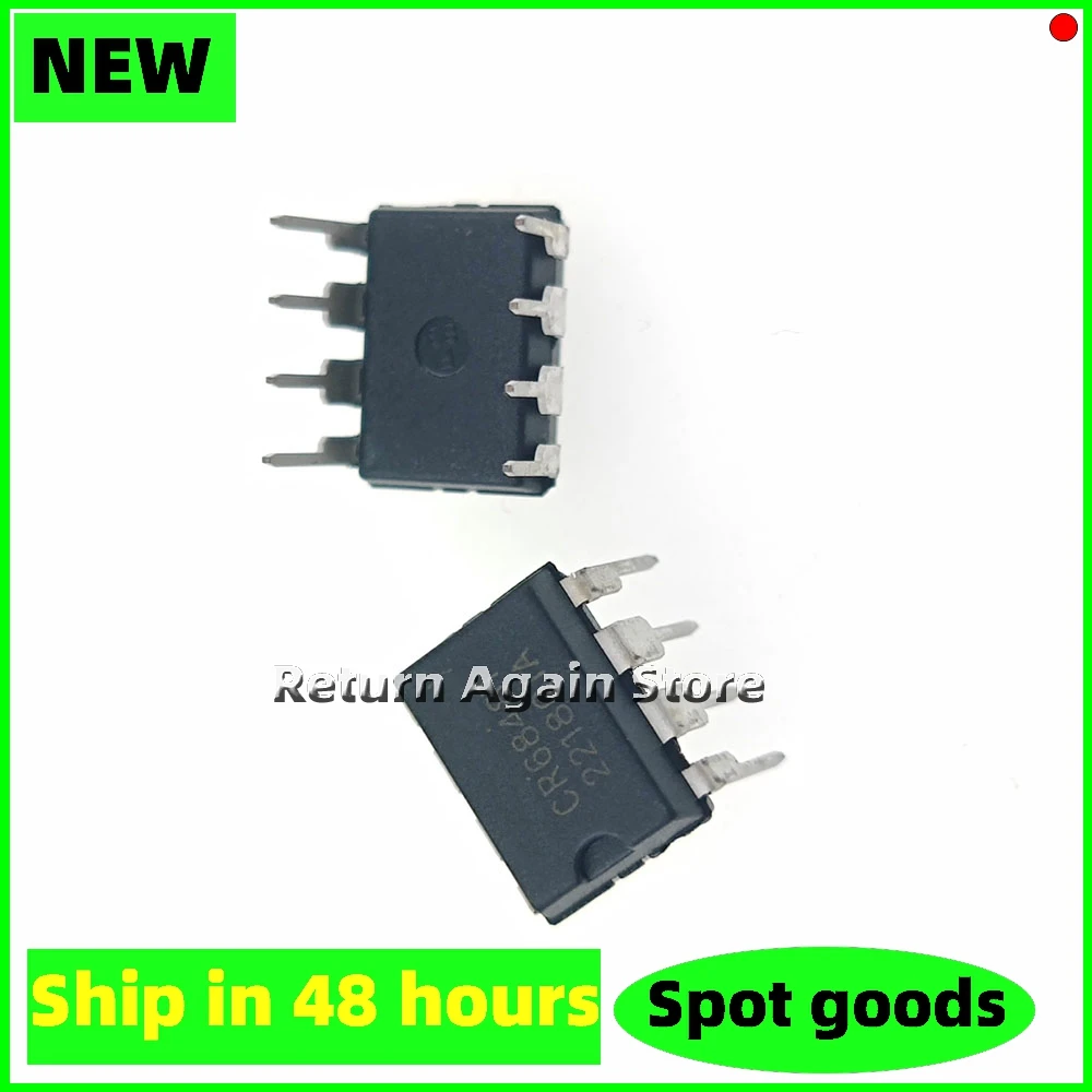 10PCS/LOT CR6848T CR6848  DIP-8 Off-line switching power supply chip, straight plug eight feet NEW