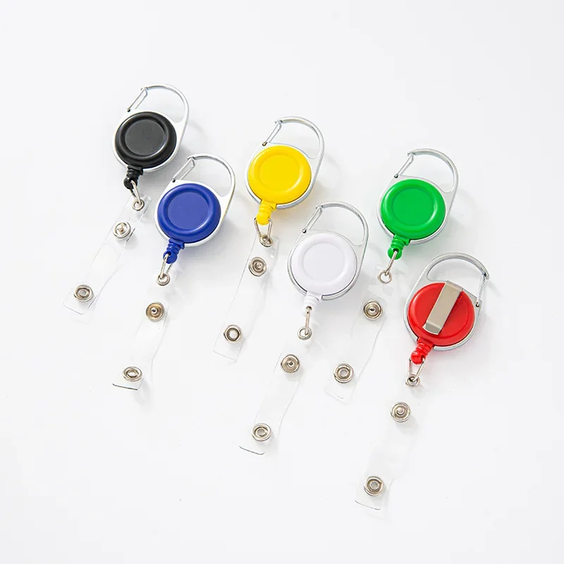 Multi-purpose Keychain Holders Zinc Alloy Frame ABS Plastic Shell Retractable Key Chain Holders Outdoor Key Holder