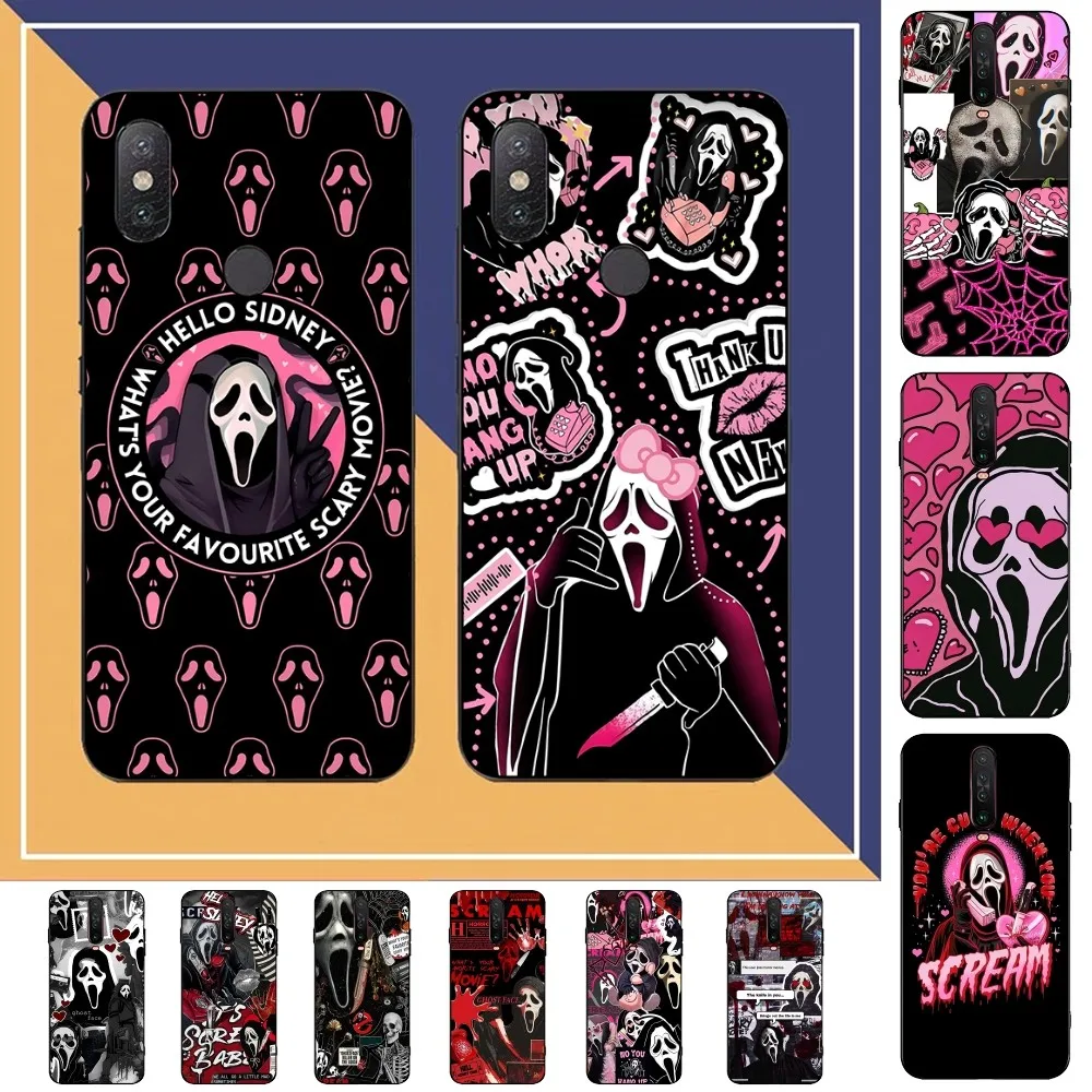 Ghost Face Scream Halloween Phone Case For Redmi Note 4 X 5 A 6 7 8 T 9 9S 10 11 11S 11Epro Poco M3 Pro