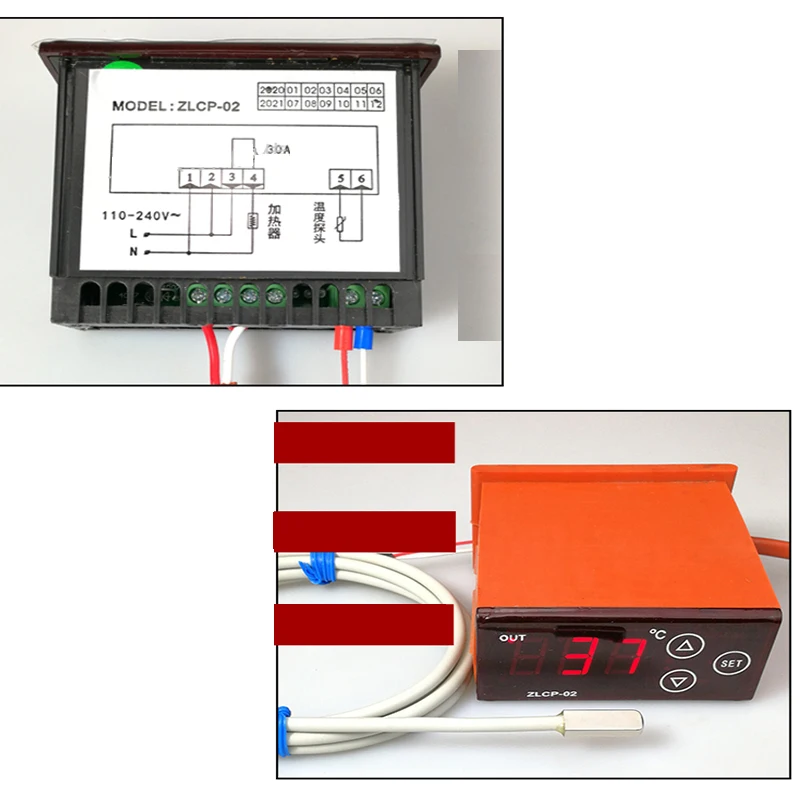 Parche de medición de superficie tipo pegado de acero inoxidable NTC/10K, Sensor de temperatura, Cable de 1-20m, 2 cables, impermeable y a prueba de aceite