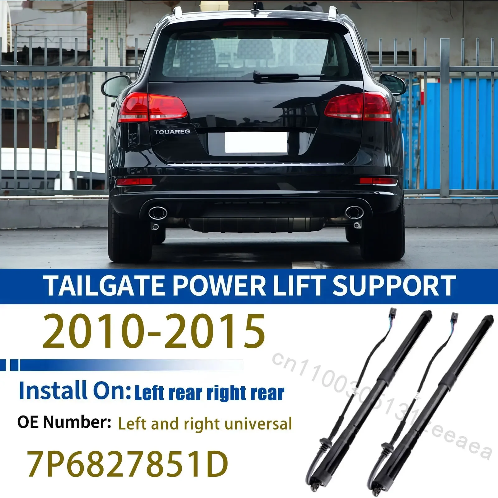 Tailgate Support Rod Rear For 2010-2015 Volkswagen Touareg 7P Tailgate Strut Electric Support Struts L R Compatible 7P6827851D