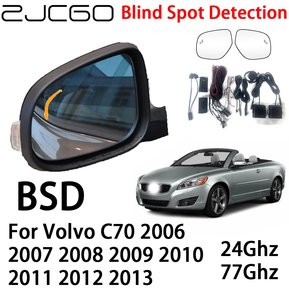 ZJCGO Car BSD Radar Warning System Blind Spot Detection Safety Driving Alert for Volvo C70 2006~2013