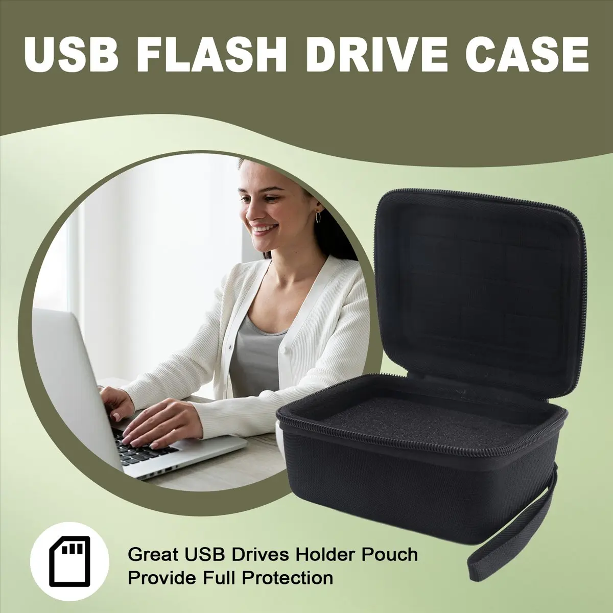 High-quality PC accessories in Stock USB Flash Drive Case,Memory Card SD SDXC SDHC Card Holder Organizer