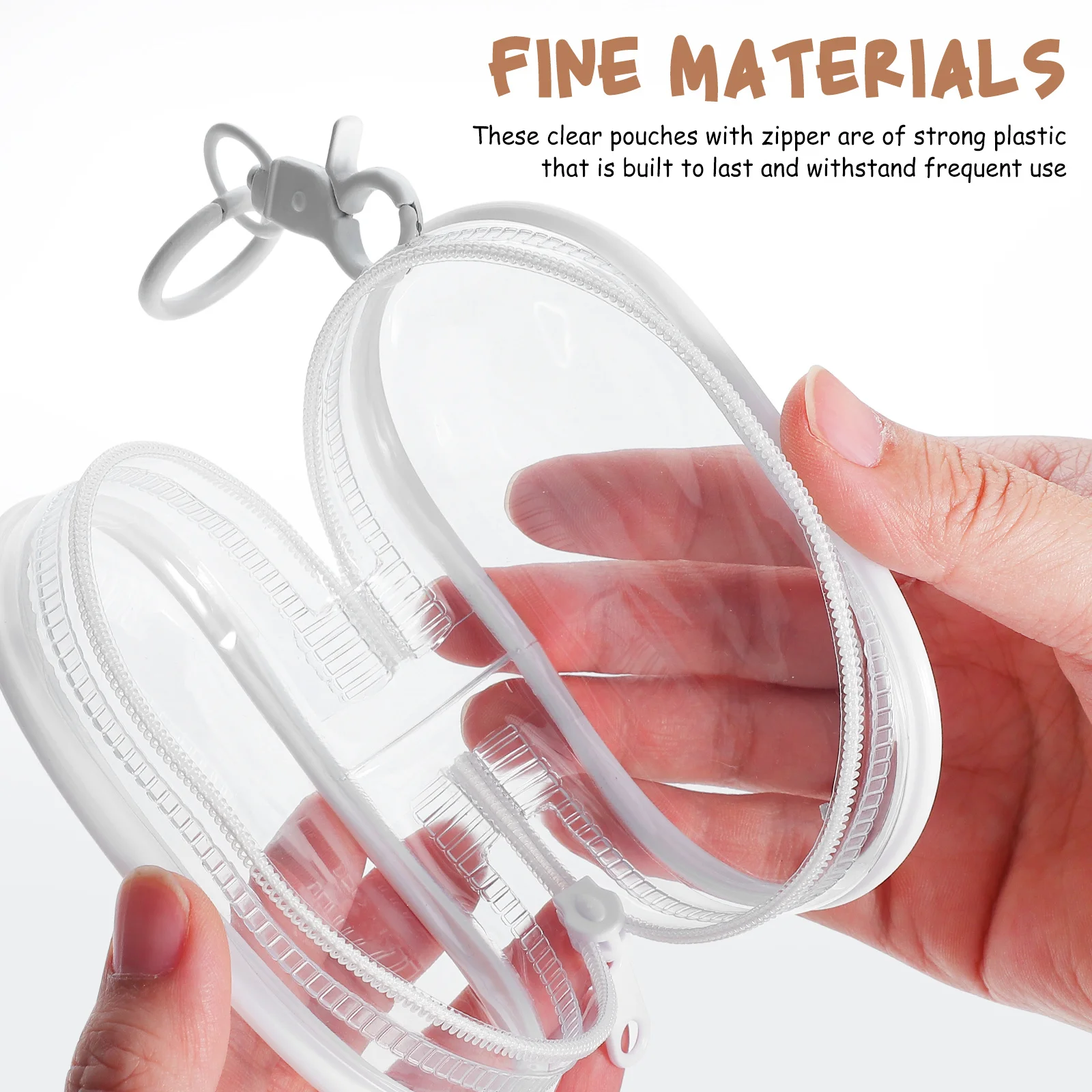 

4 Pcs Number Baby Bag Hanging Figure Storage Plastic Cases for Display Clear Resin Figures