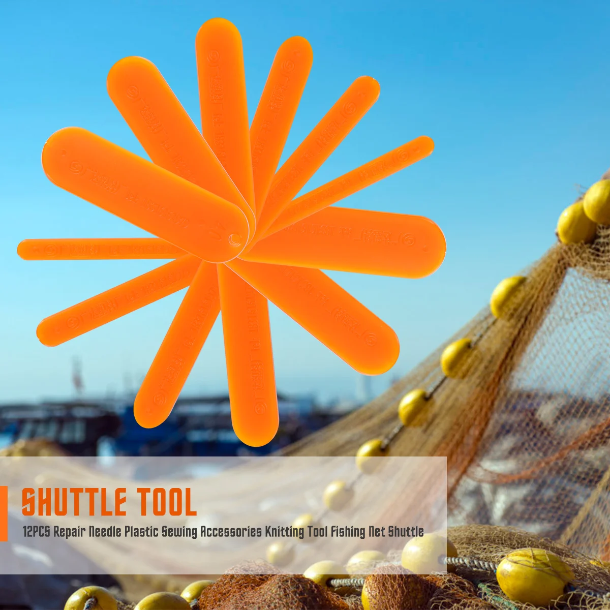 

12 PCS Fishing Net Weaving Board Shuttle Tool Knitting Shuttles Charcuterie Accessories Repair Sewing