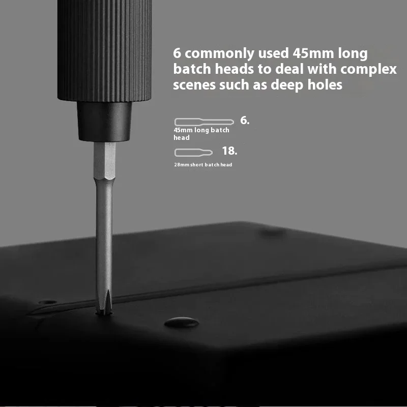 2025 طقم مفك براغي كهربائي جديد من النوع C قابل لإعادة الشحن 2 عزم دوران تروس 400 + برغي S2 لقمة دقيقة من الفولاذ MI xiaomi