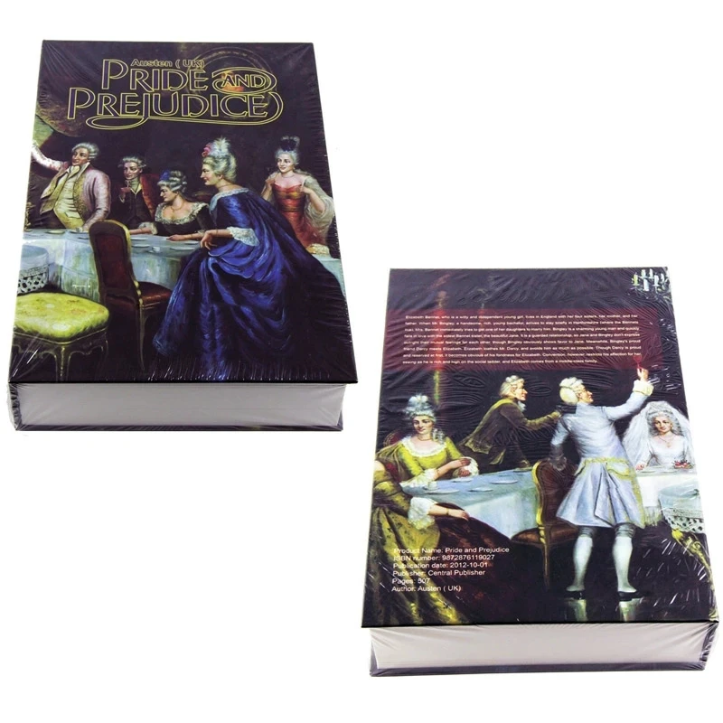 Início Livro Safe Key Lock Type, Secret Book Hidden Cofre, Metal Aço Simulação, Classic Books, Money Box, Coin Bank, alta qualidade