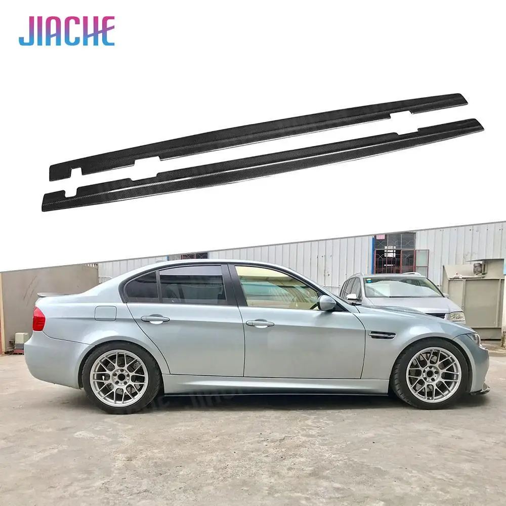 

for BMW 3 Series E90 E92 E93 M3 2008-2013 Carbon Fiber Side Skirts Apron Splitters Bumper Guard Car Styling