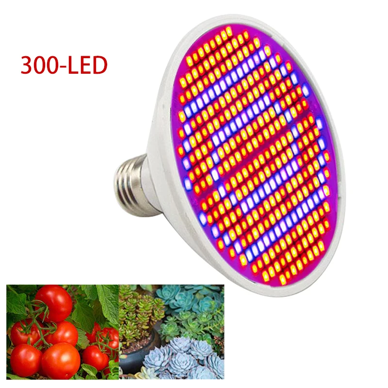 

300 LED flower plant Grow light bulb E27 red blue Fitolamp phyto lamp indoor vegs cultivo growbox growing tent greenhouse