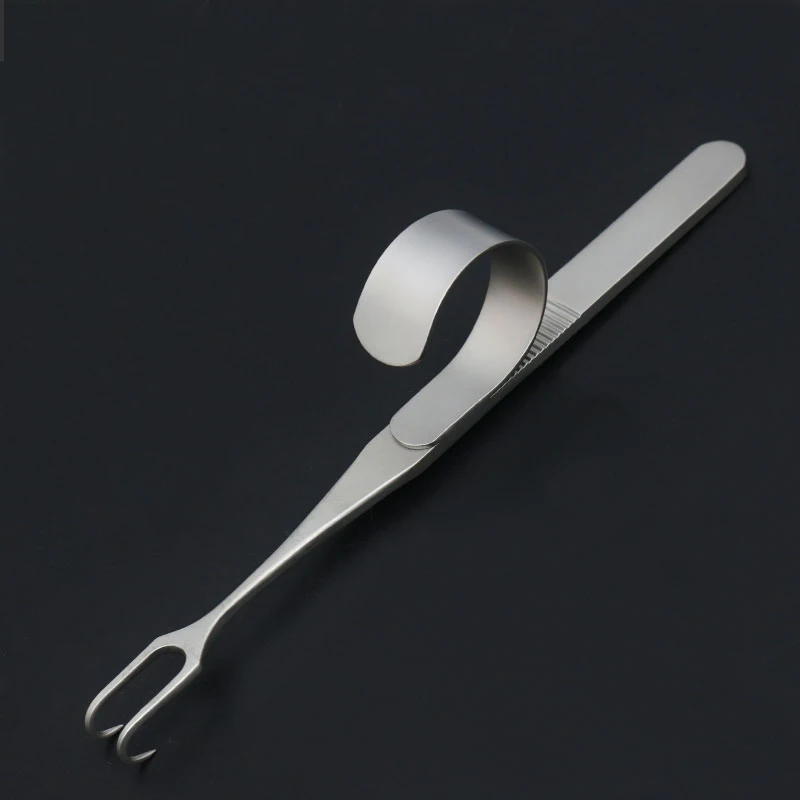 Stainless steel double eyelid eyelid pull hook nasal cavity guide eye bag shaping self-help ring pull hook rake type single and