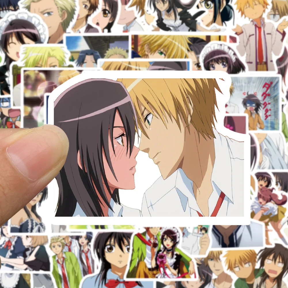 Anime Maid Sama Adesivos para Meninas, Ayuzawa Misaki Susu, Decoração para Laptop, Mala, Bagagem, Parede, Decalque, 10 Pcs, 30 Pcs, 50Pcs