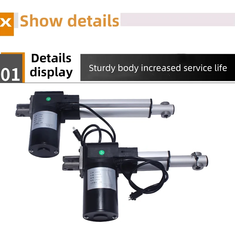 Imagem -04 - Industrial Alternativo Push Rod Motor Atuador Linear Telescópico Rod Motor Reclinável 6000n 30 mm 50 mm 100 mm