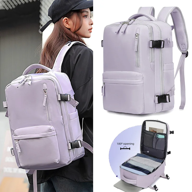 

Preppy Women Travel Backpack College Students Trip Laptop Shoulder Bag Large Capacity Laptio 15.6 Laptop Schoolbag Girls XA526C