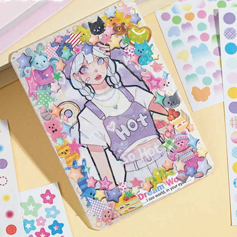 Mr. Paper 2Style 20Sheets/bag Have a Date with the Stars Series Star Creation Sticker Book Handbook DIY Scrapbook Picture Book C