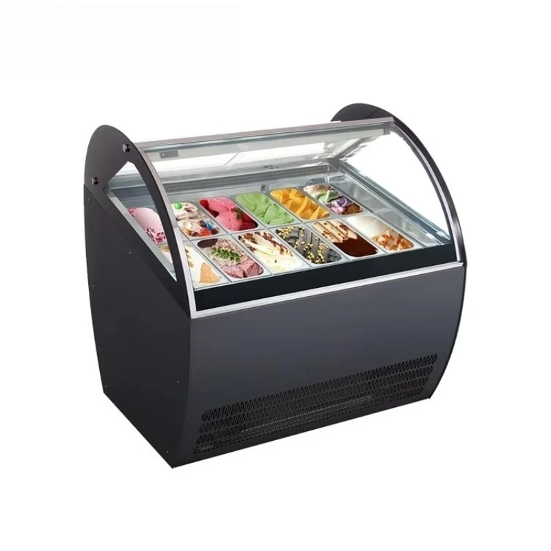 Refrigerators Ice Cabinet Commercial Horizontal Refrigerator Deep Chest Refrigerator Ice Cream Display Freezer