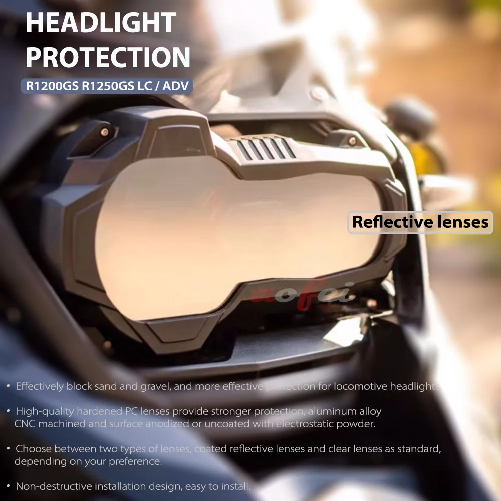 

Для BMW R1200GS R1250GS LC Adventure Rallye 2013-2024 аксессуары для мотоциклов, защита фар, защита линз, крышка передней лампы