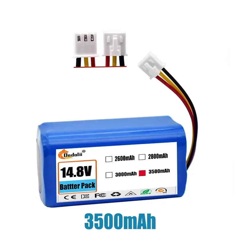 14.4V 12800mAh 18650 li-ion batterij Voor LIECTROUX C30B XR500 E30 Voor PROSCENIC 800T 830P 820P 820T 820S Robot Stofzuiger