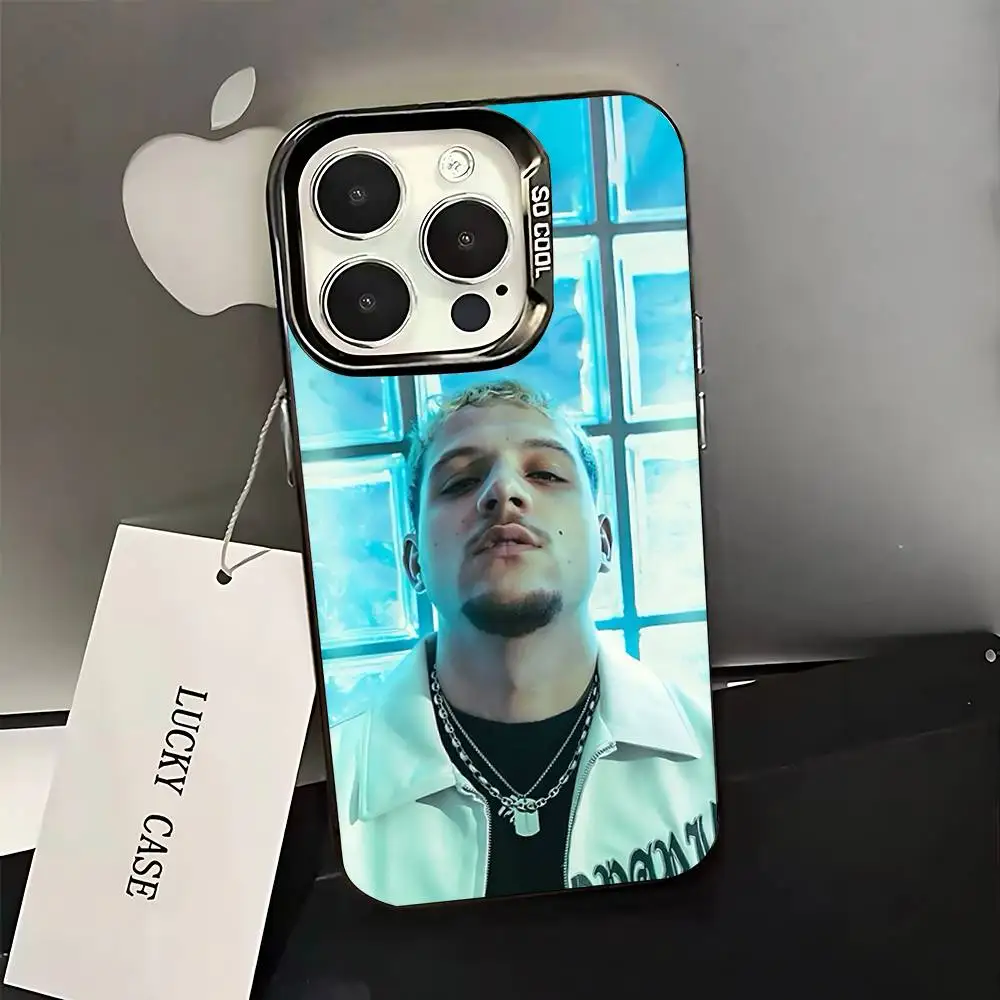 เคสโทรศัพท์ลายแร็ปเปอร์ชาวฝรั่งเศส Mathieu สำหรับ iPhone 16,15,14,13,12,11,Pro,XS,Max,Plus,Mini,SE สีดำด้านแบบกันกระแทก