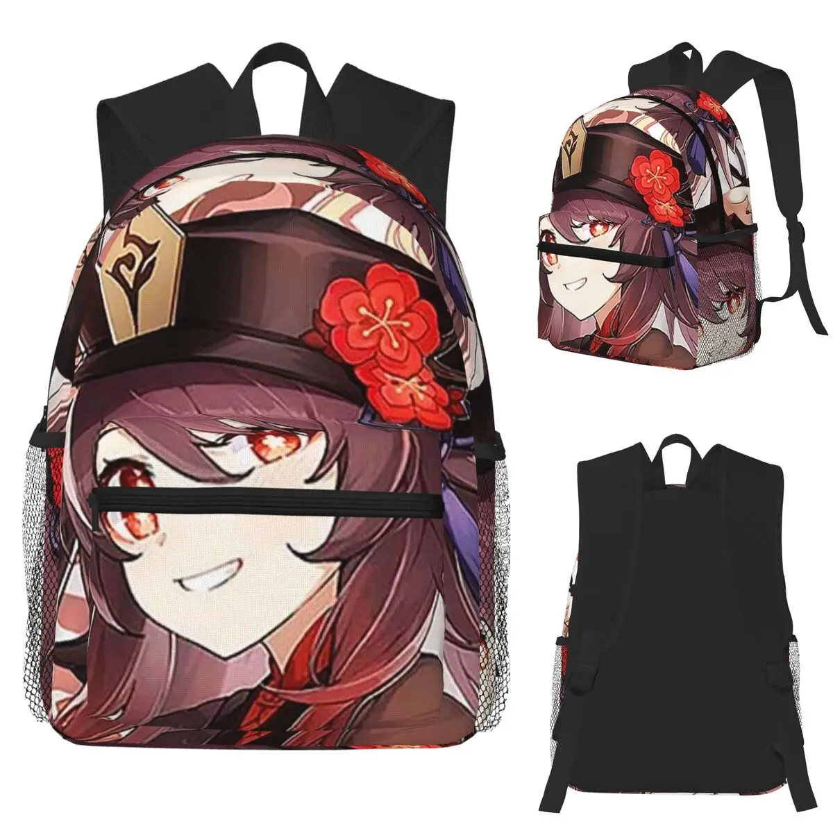 

Genshin Impact Student Backpack School Bag Hiking Travel Daypack for Men Women Fashion Bookbag Shoulder Bags