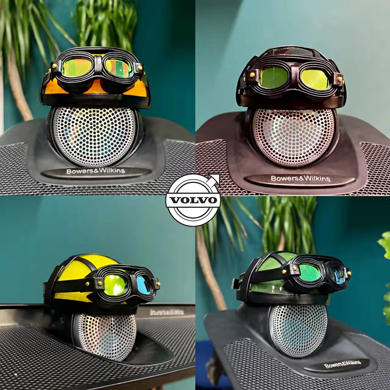 For Volvo Audio Accessories Locomotive Helmet Goggles Hat Fun Art Car Interior Accessories Men