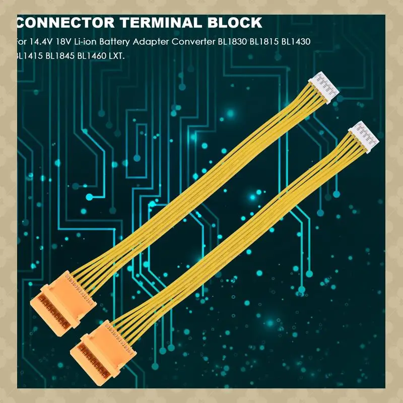 

AB45 2Pcs BL1830 Charger Connector Terminal For 14.4V 18V Li- Battery Adapter Converter BL1815 BL1430 BL1845 LXT
