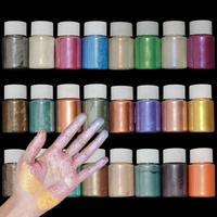Pearlescent Mica Powder Pigment Aurora Pearl Nails Glitter Jewelry/Car Paint/Eyeshadow/Slime/Soap/Epoxy Resin DIY Dye Pigment