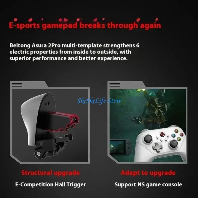 وحدة تحكم لاسلكية E65E Betop ASURA 2PRO، عصا تحكم متوافقة مع البلوتوث، لوحة ألعاب للمفاتيح #4