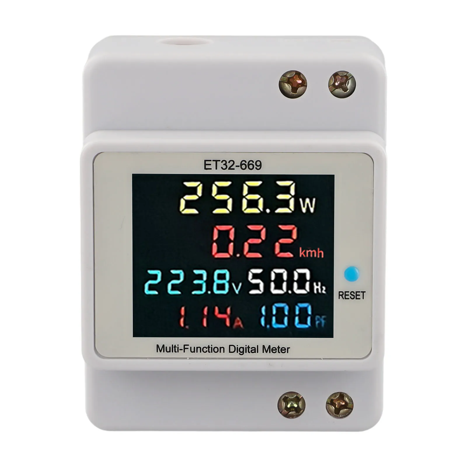 

220V 100A DIN-Rail AC Power Monitor With Voltage, Current, Power, Active Power, Energy, Frequency, And Kilowatt-Hour Meter