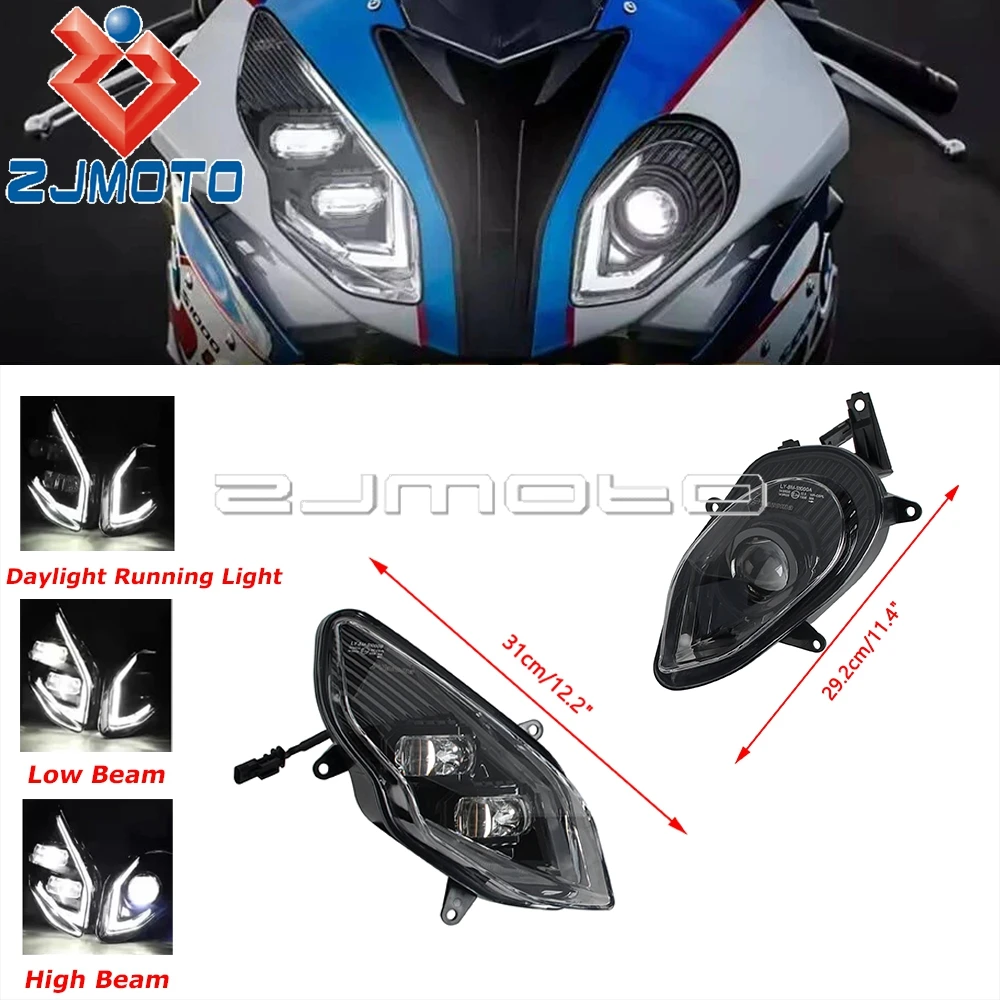 For BMW S1000RR S 1000RR S1000 RR S 1000 RR K46 2015-2018 E24 E-mark LED Headlight Motorcycle Parts Front Headlamp Light Kits