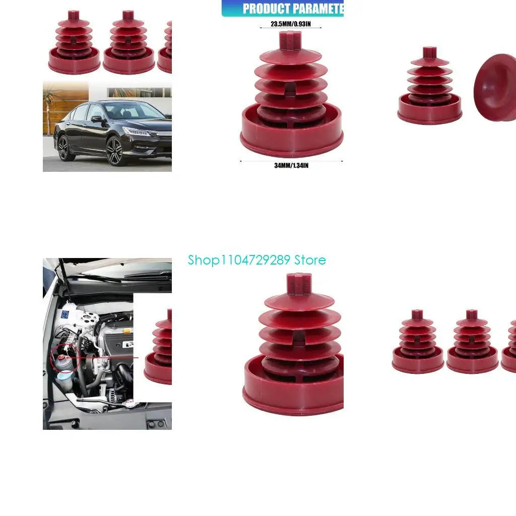D8KE Power Steering Fluid Cap 3 Piece Set with Built in Seal Use 53697SB3952