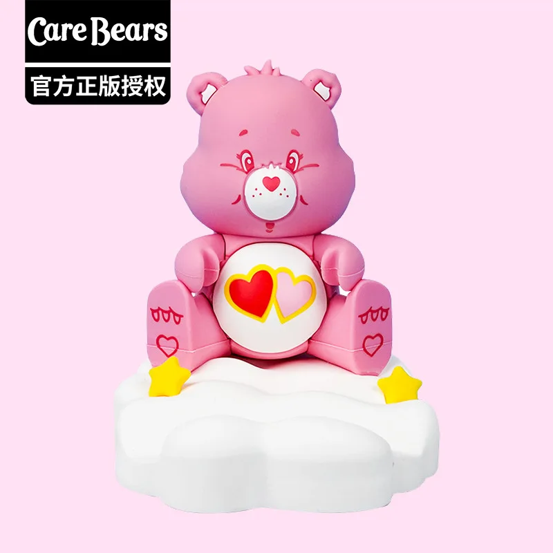 New Authentic Cartoon Carebears Cute Cloud Mobile Phone Holder Desktop Ornaments Car Mobile Phone Ornaments Children's Gifts