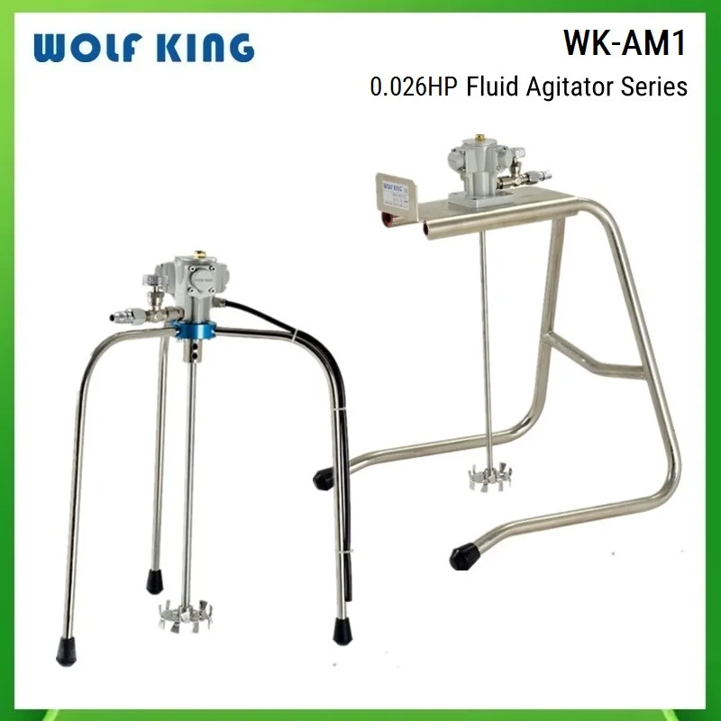 WolfKing AM1 Gallon Agitator Machine,Paint Mixer,Piston 0.026 HP, Liquid Mixing Stirring Machine,Mini Pneumatic Industrial Mix