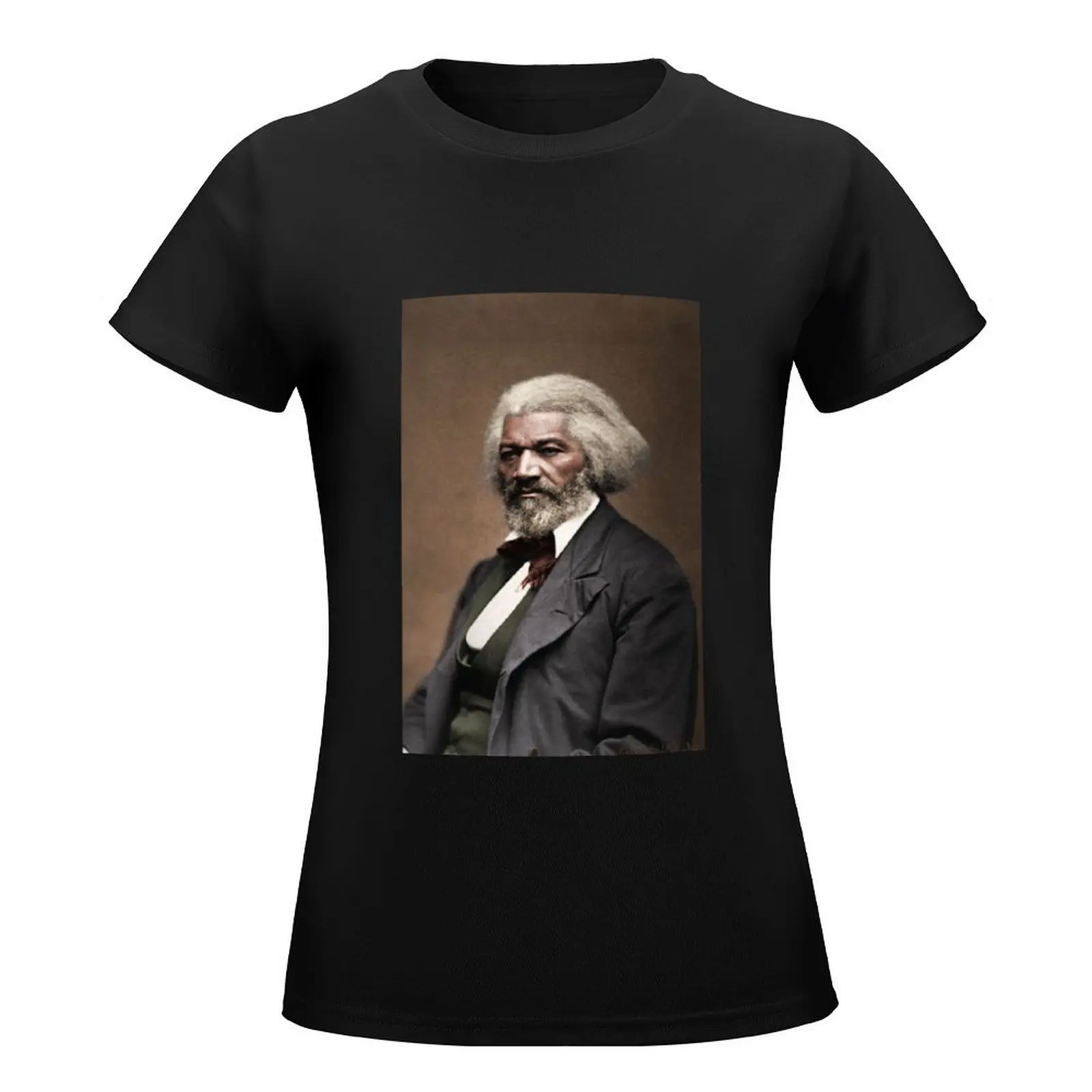 Frederick Douglass 1818-1895 T-Shirt summer top cute tops oversized Female clothing korean Women's clothes