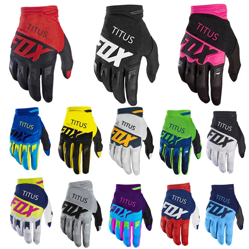 TITUSFOX gloves Cycling bicycle gloves MTB ATV BMX Off Road Motorcycle Gloves Mountain  Bicycle Motocross ultrafox Racing Gloves