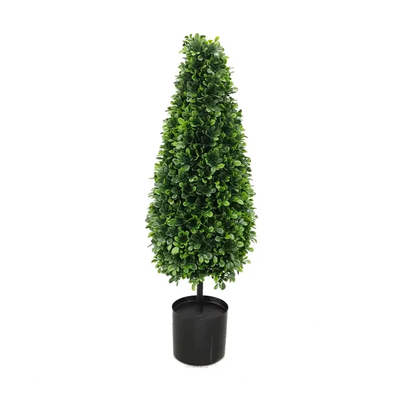 for Artificial Cone Grass Trees Plastic Potted Plants Environmentally Friendly Durable UV Resistant Indoor Outdoor Garden