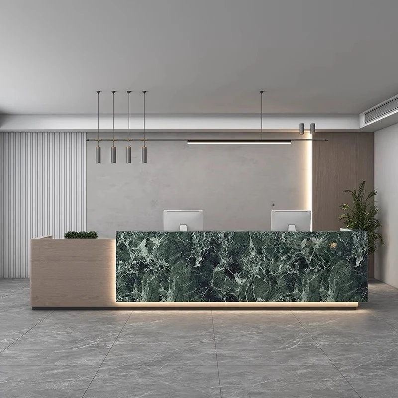 New product simple modern baking paint company front desk hotel lobby training institution bar checkout page bar