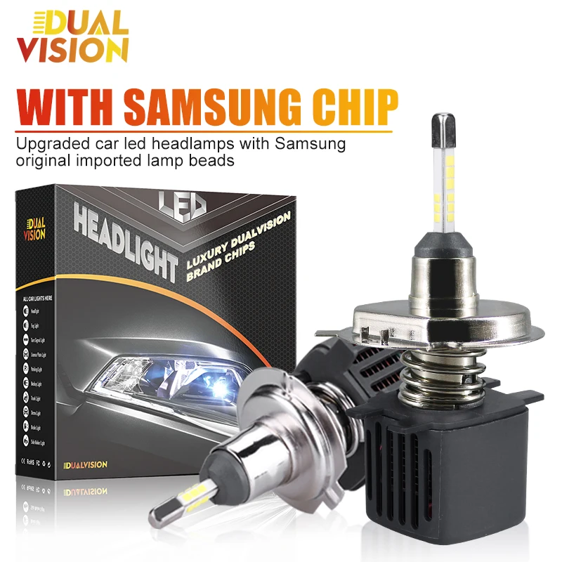 H4 Led Canbus SAMSUNG CSP Chip H7 4 Sides 9005 HB3 LED H11 H8 H1 Bulb Car lights 30000LM 300W 6000k Fog Lights led Automotivo ﻿