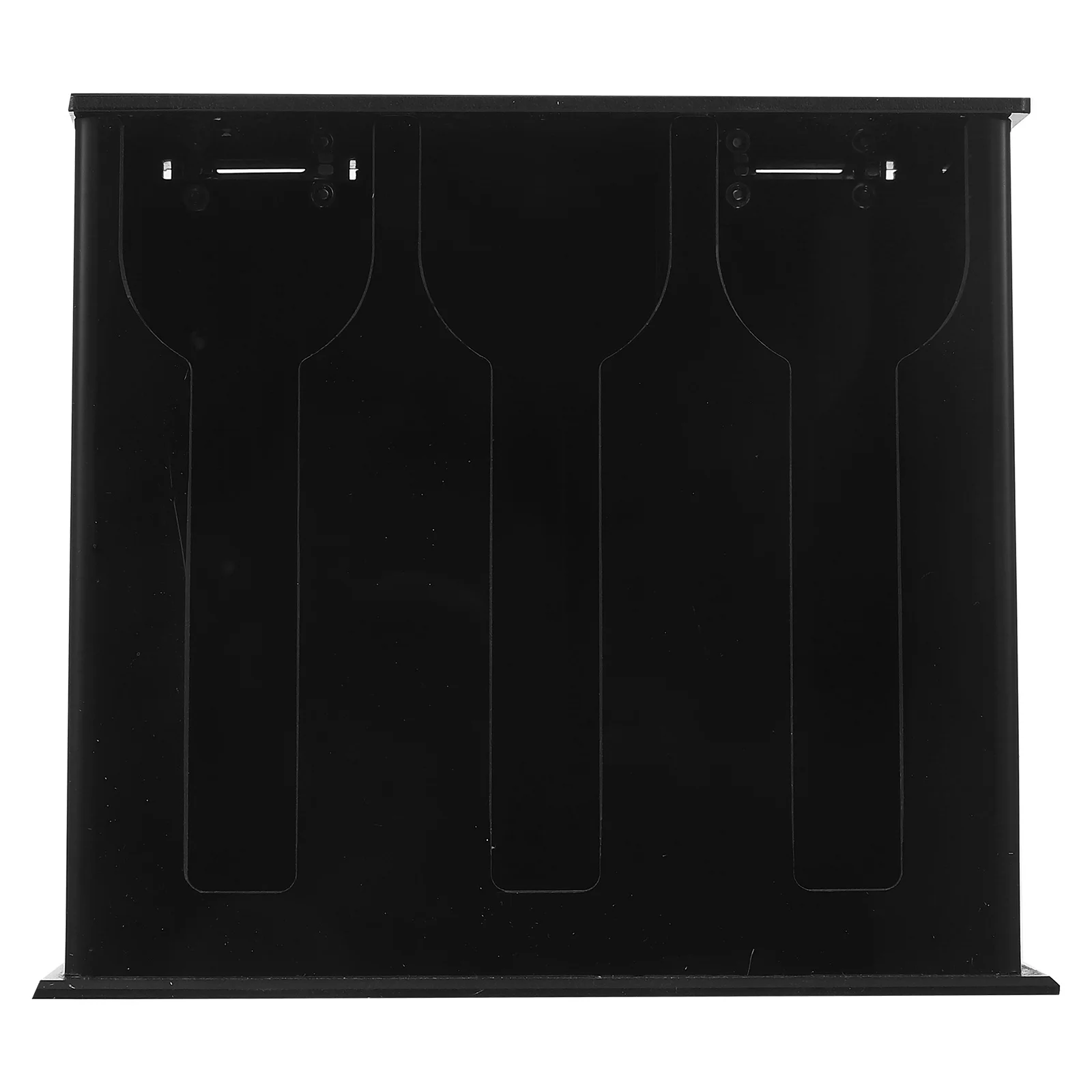 

Acrylic Utensil Dispenser Spoon Holder Organizer Black Large Capacity Restaurant Spoon Rack Kitchen Cutlery Holder Countertop