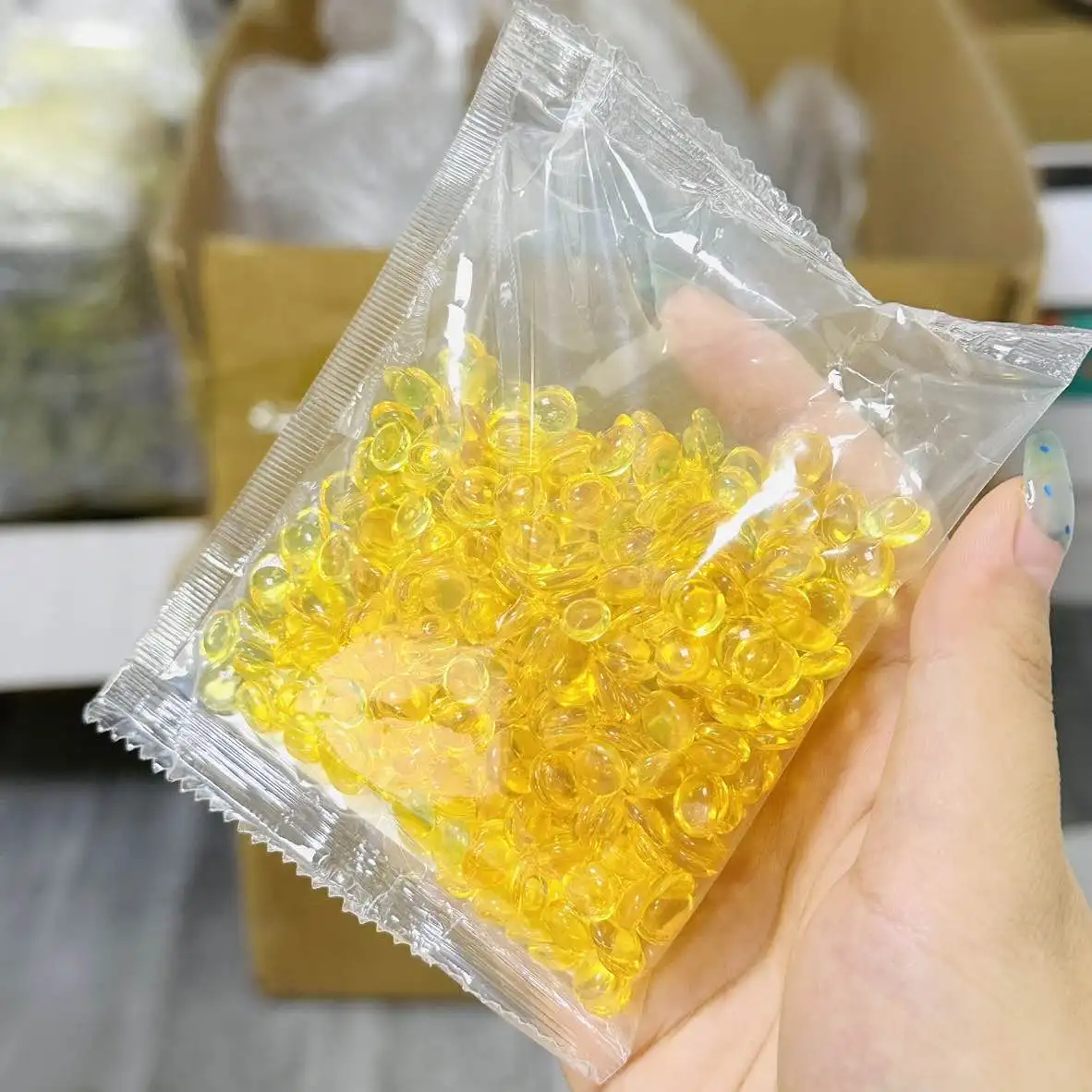 20/50G Best Quality Transparent Italian Keratin Glue Granule/Beads/Grain Keratin Glue Granules Beads For I Tip Hair Extensions