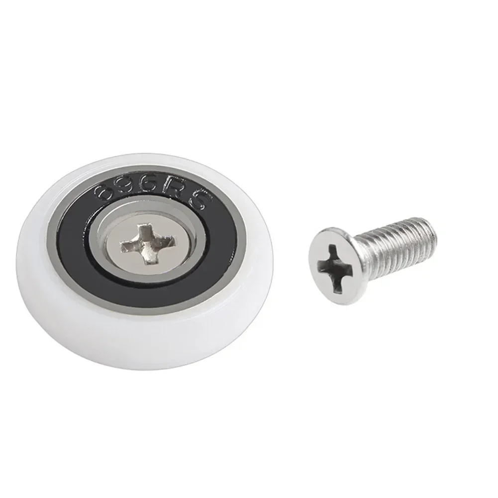 16pcs/set 19/23/25mm Sliding Shower Door Rollers With Screws Shower Enclosures Cabins Steam Cabin Enclosures Furniture Casters