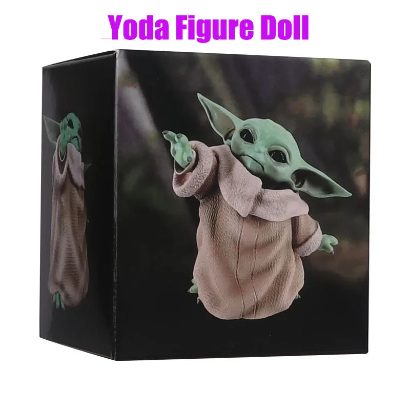 

Аниме-фигурка Бэби-Йода: портативная игрушка-кукла, модель из сериала «Мандалорец», модный подарок, коллекционная фигурка Йоды