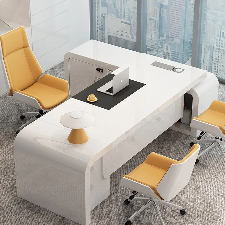 

Painted Boss Table President Table Simple Modern Manager Table Supervisor Large Desk Office Furniture