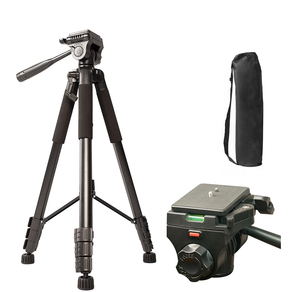 Photography Tripod 180cm Cell Phone Tripod Lightweight Camera Tripods for Xiaomi HUAWEI iPhone for Video/DSLR/Canon
