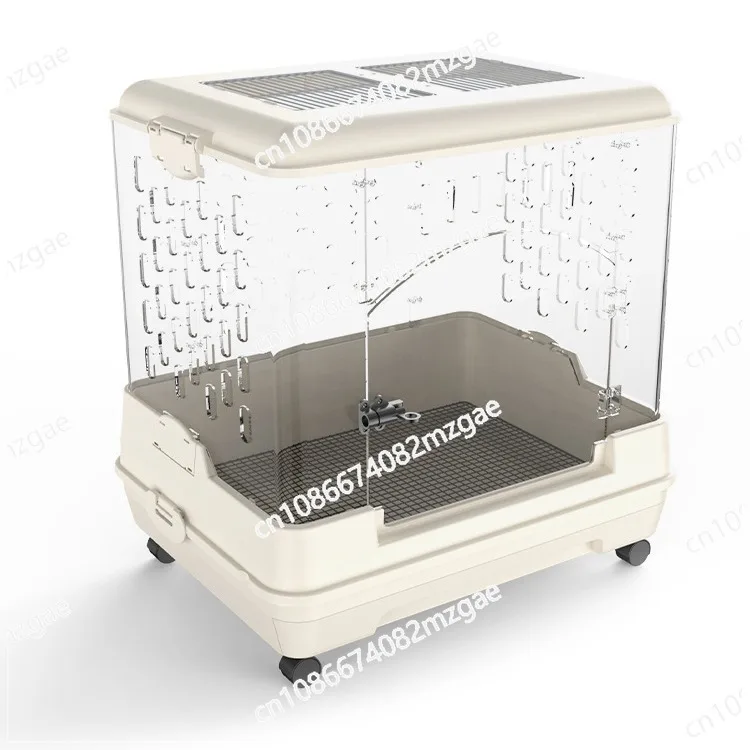 Rabbit Cage Large Space Guinea Pig Cole Duck Guinea Pig Chinchilla Special Product Acrylic Fully Transparent Villa Feeding Box