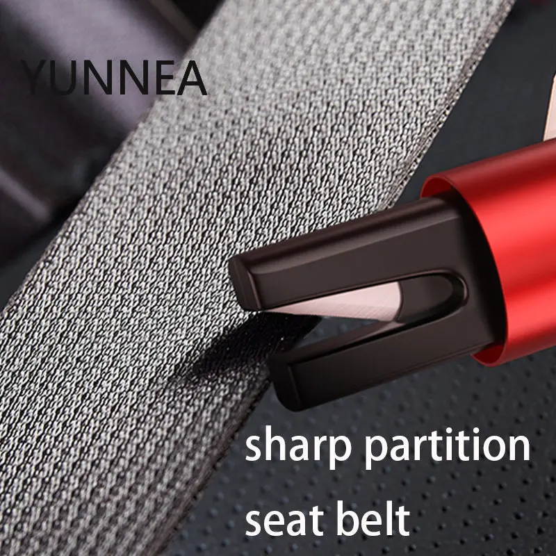 Car Safety Hammer Car Window Breaker Emergency Hammer Seat Belt Cutter Car Tool Life-Saving Escape Hammer Aluminum Alloy