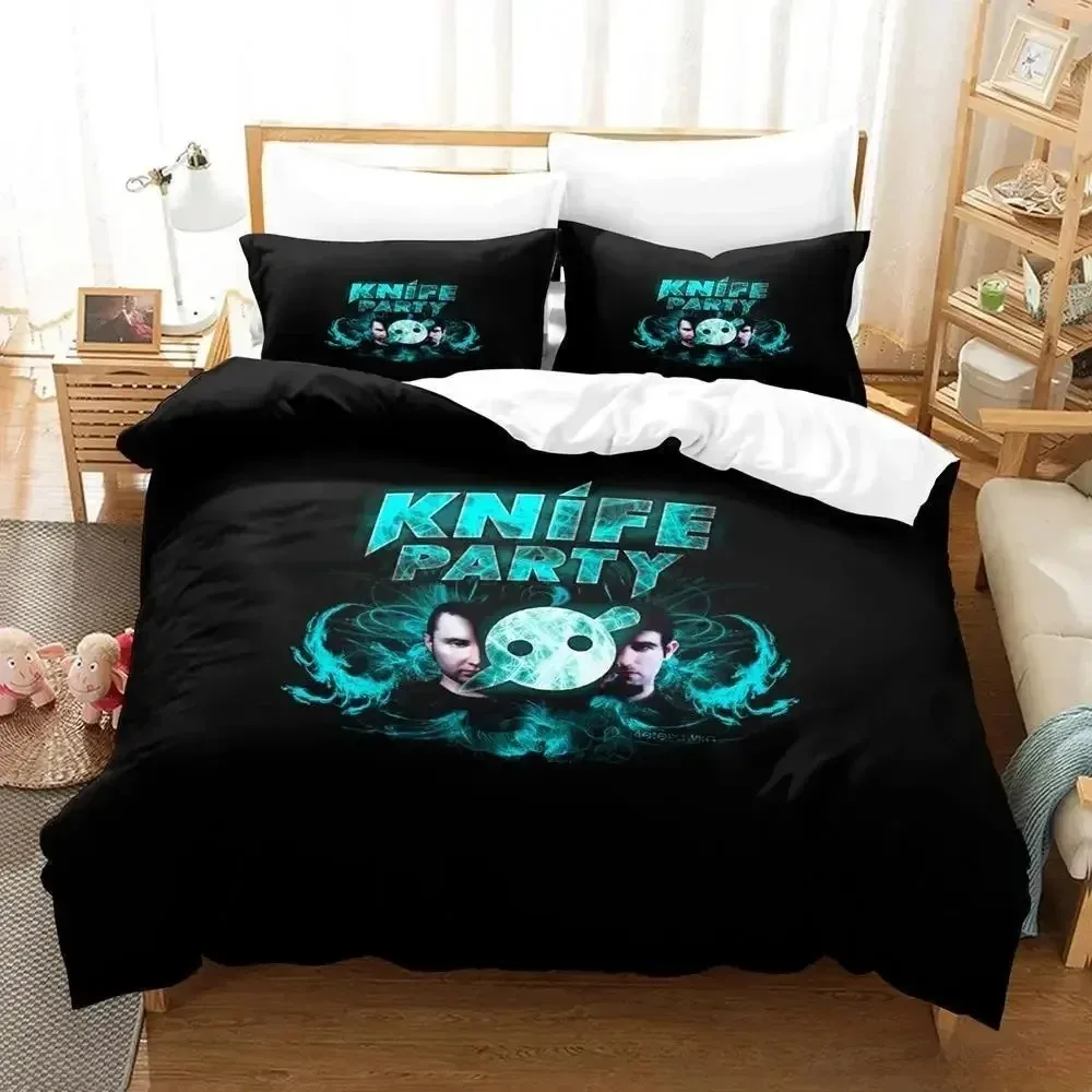 Knife party abandon ship Bedding Set Single Twin Full Queen King Size Bed Set Aldult Kid Bedroom Duvetcover Sets Anime Bed Sheet